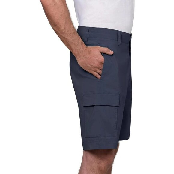 Wearfirst Men’s Classic Fit Stretch Lightweight Cargo Short, Blue, 44 - Picture 2 of 5